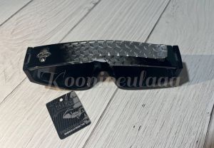 [B&W CHOLO] OG Locs Hardcore Cholo Hiphop Gangster Shades Fashion Sunglasses (Black and White Cholo)