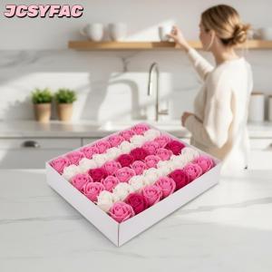 JCSYFAC 50 cái hộp Xà Phòng Hoa Hồng Lãng Mạn Đám Cưới Valentine Của Ngày Tự Làm Món Quà Trang Trí Nội Thất Đảng Hoa Trang Trí Nội Thất Nguồn Cung Cấp