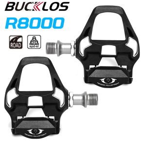 BUCKLOS Road Bike Pedals PD R8000 Ultegra Self-locking Pedal Fit SPD-SL Cleats 3 Sealed Bearing Clipless Pedals Bicycle Parts
