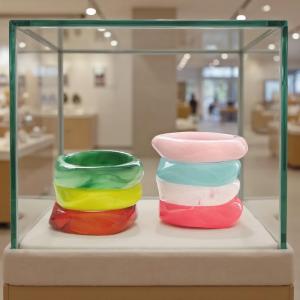 Hmeme Thời Trang Punk bãi biển mùa hè mô hình Acrylic Vòng đeo tay cho phụ nữ mặc hàng ngày và các bên Bangles cho phụ nữ