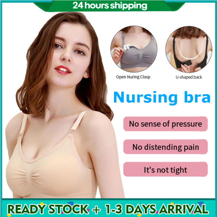 Women Pregnancy Breast Feeding Maternity Nursing Bra Underwear Front Open  Buckle 