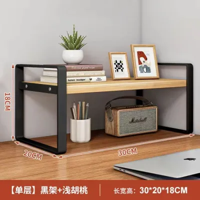 Desktop bookshelf storage and organizing rack multi-level rack for student dormitory desks and office desktop storage rack 桌面书架收纳整理置物架多层架子学生宿舍书桌办公桌面置物架