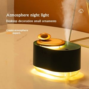 Electric Ultrasonic Air Humidifier Colored LED Light Purifier Heavy Fog Aroma Diffuser for Home Office Desktop