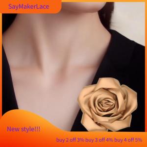 READY STOCK✨ Exaggerate Multi-layer Fabric Rose Flower Brooch For Women Girl Magazine Wedding Shoot Accessory Pin Dress Suit Corsage