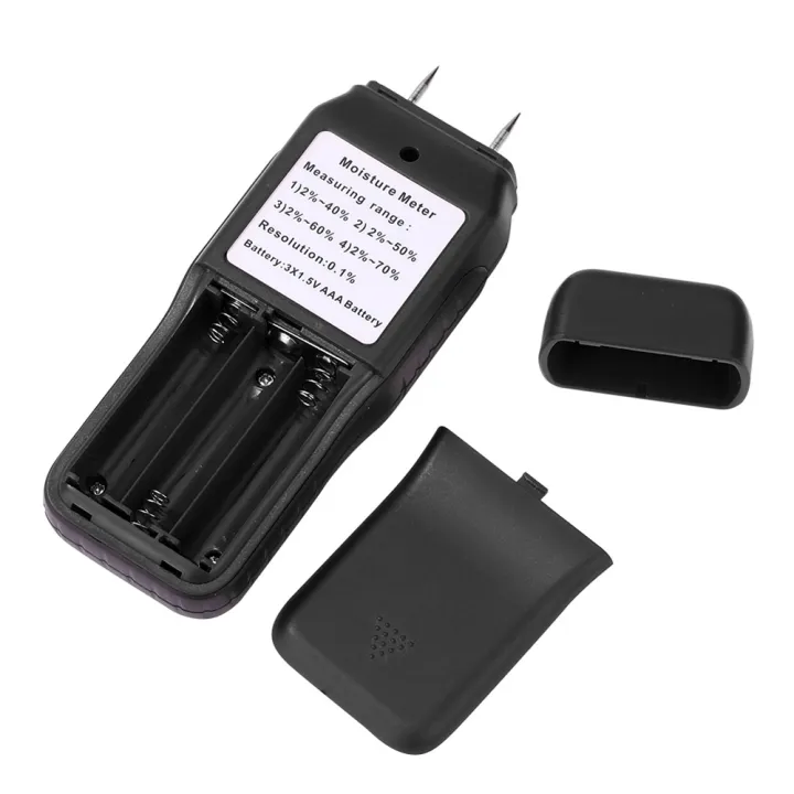 Digital Wood Moisture Meter LCD Display with Backlight Timber Humidity ...