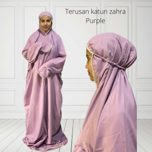 Mukena terusan dewasa katun Zahra