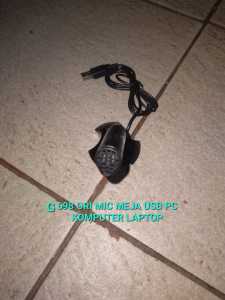 G698 ORI MIC USB MiK Kabel Microphone PC Mikrofon Laptop Microfon Gaming Mikropon Plug Play MEJA TAB