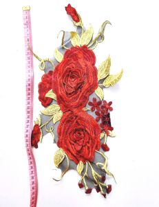 Hoa thêu may lên áo trang trí