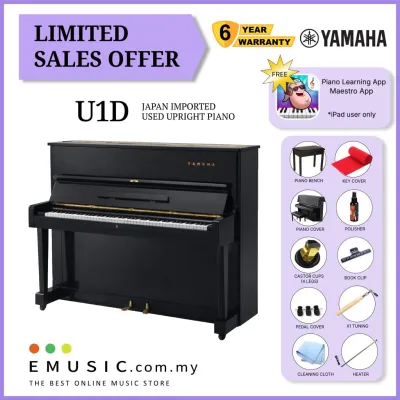 LIMITED OFFER Yamaha U1D - Used Acoustic Upright Piano Japan Imported Local Refurbish Recon Piano U1-D