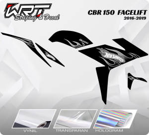 Striping CBR 150 - Stiker Decal CBR 150 Facelift (2016-2019) HotWheels