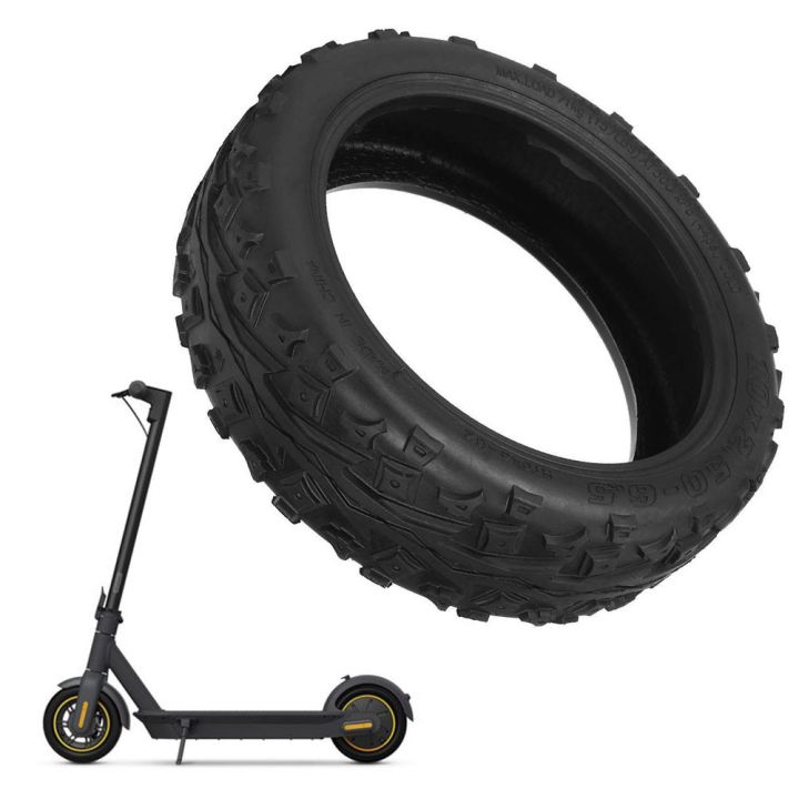 MOOVMOOV Ninebot G30 Max Tubeless 60/70-6.5 Reifen mit pannensicherem Gel und Tubeless-Ventil als Ersatz – 10 Zoll Reifen für Roller Ninebot Max G30