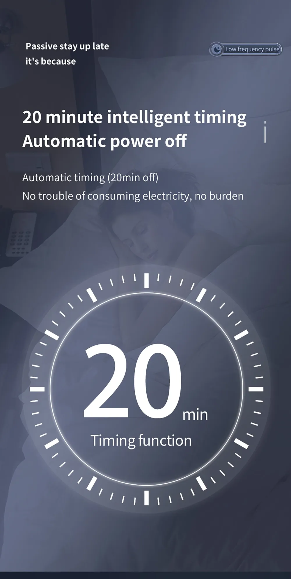 CES Insomnia Electrotherapy Device Fast Sleep Aid Ear Clip Type  Relieve Anxiety Depression Migraine Head Pain Improve Sleeping