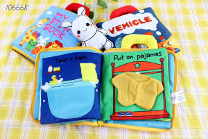 Beiens Soft 3D Baby Cloth Book of Infant Early Cognitive Development Book