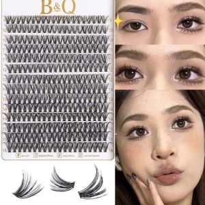 14 Row(280PCS) DIY Eyelash Extension Cluster Lashes D Curl Cluster Length Individual Lashes Eyelash