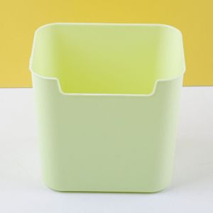 CRNGW Transparent Desk Pen Holder INS Style Large Capacity Pencil Storage Box Simple Plastic Storage Bucket Home Office