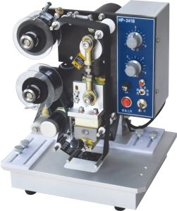 Shenglong HP-241B Desktop Automatic Ribbon Printer Small Production Date Production Batch Number Printer Electric Stamping Machine Convenient Paper Box Film Leather Coding Machine Label Printing Machine