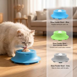 EO4MD Silicone Dog Lick Pad Bowl Suction Cup Non-Slip Base Dog Bowl Lick Mat Anti-Choking Pet Feeding Bowl Cats and Dogs