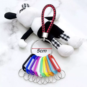 20pcs Gantungan Kunci Label Nama Tempat Penyimpanan Kunci Label Keychain Gantungan Kunci Label