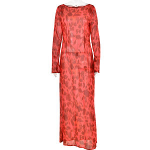 ชุดพิมพ์ลายฤดูร้อนโบฮีเมียนผู้หญิงสไตล์ยุโรปและอเมริกาสไตล์สาวเครื่องเทศเซ็กซี่ชุดแขนยาวคอกลม