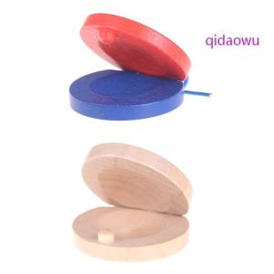 qidaowu Kid Wooden Castanet Toy Children Musical Percussion Instrument TOY Gift
