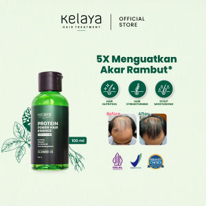Kelaya Protein Power Hair Essence 100ml Hair Tonic Vitamin Penumbuh Rambut Rontok Ampuh Atasi Botak