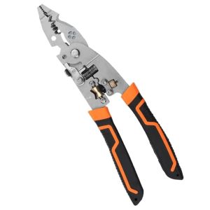 COUPLECOL Automatic 10 in 1 Wire Stripper Pliers Cable Cutter Adjustable Stripping Crimping Pliers Multifunctional 10 in 1 Wire Stripper Puller Electrician Hand Tool