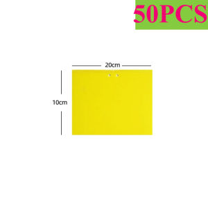 50pcs Sticky Fly TrapsDual-Sided Sticky TrapsFly Paper Stickers Plant Fly Catchers Catcher Sticky Board for Insect