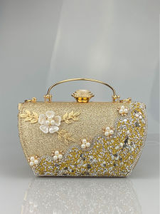2024 New High-end Ladies Flower Dinner Banquet Ladies Handbag Diamond Floral Decorations Evening Bag
