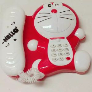 Mainan Telepon Doraemon & Hello Kitty Lucu Lampu dan Musik