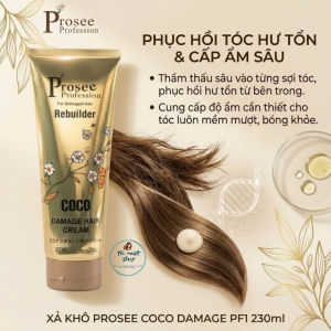 Xả khô PROSEE siêu dưỡng tóc Coco Damaged Hair Rebuilder Cream 230ml mẫu mới