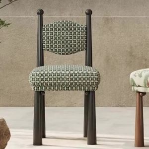 xpkQ Solid Wood Dining Chairs Elegant Relaxing Soft Chair Modern Design Relax Single Person Chair Luxury French Comfortable Chairs 9Y3K6
