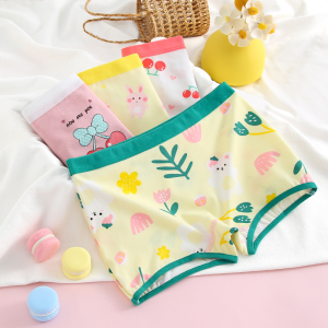 MPW307 Celana Dalam Anak Perempuan Celana Dalam Boxer Anak Perempuan Motif Bahan Katun Random 4 Pcs