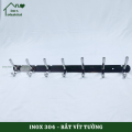Móc treo đồ nhà tắm Inox 304 đúc PHÁT ĐẠT (5,6,7 móc) không rỉ sét, Móc áo inox cao cấp, giá treo inox (SP001). 