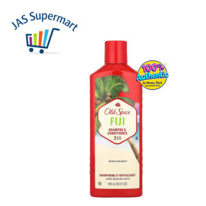 Old Spice Fiji 2-in-1 Shampoo & Conditioner with Coconut 400mL – Mens Hair & Scalp Care