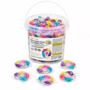 200PCS 5in1 Freesia Scented Laundry Pods Easy Use Fabric Cleaning Floral Freshness