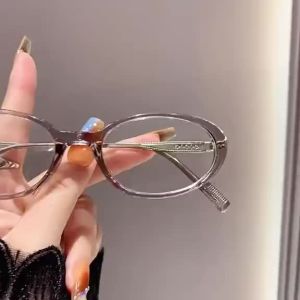 Roval Photochromic Myopia Eyeglasses For Women Graded Glasses Anti Blue Light Computer Eyewear Ultralight Frame Free Eyeglass Case And Cleaning Cloth