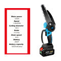 ONEVAN 11000RPM Brushless Electric Chain Saw With Safety Lock Cordless Handheld Pruning Saw Woodworking Electric Saw Cutting Tool，For Makita 18V Battery. 