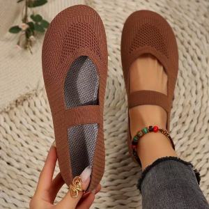 2026 Spring New WomenS Shoes Casual Round-Toe Mom Shoes Sock Mesh Shoes Soft Sole Sports WomenS Shoes In Stock