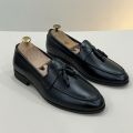 Giày Tassel Loafer Classic Da Thật, Giày Lười Da Bò Nam Họa Tiết Chuông. 
