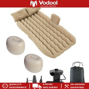 Portable Inflatable Car Bed with Air Pump for Backseat Comfort During Camping and Road Trips