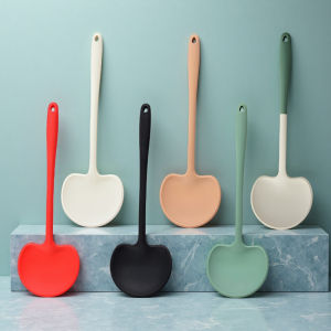 Silicone Mushroom Spatula Heat Resistant Kitchen Stir Fry Spoon Non-Stick Cooking Spatula with Long Handle Kitchen Gadgets