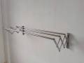 ราวตากผ้า ราวติดผนังสแตนเลส พับได้ ท่อเล็ก มี 3 ขนาดให้เลือก：( 65 cm / 75 cm / 100 cm ). 