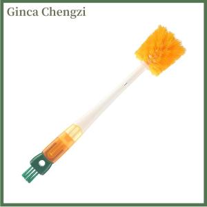 Ginca 5 In1 Cartoon Bottle Brush Set Long Handle Home Multifunctional Cup Brush Cleaning Brush Head Kitchen Cleaning Accessories