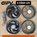Quạt rời pin áo quạt điều hòa quạt 5 cánh, 12 vôn, chạy khỏe, không chổi than. 
