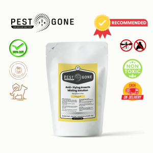 Pest Gone Flying Insect Killer Spray Flies Mosquito Repellant Spray Odorless Insecticide 1 Liter Pouch Citronella Scent