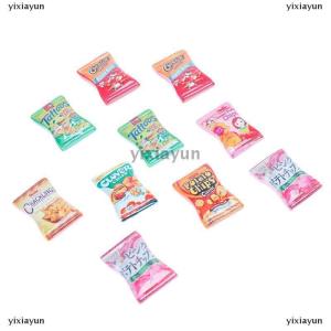 [COD] yixiayun 10pcs/set Dollhouse Miniature Kitchen Food Potato Chips DIY Pretend Play Toys