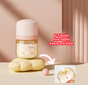 Momosee Botol Susu Bayi PPSU 160ML/240ML Botol Susu Anti Sedak BPA Free Botol Susu Karakter BB41