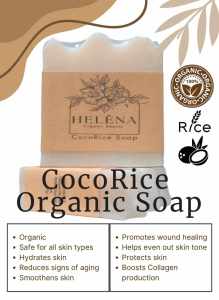 Heléna Organic CocoRice Body Soap Safe for ALL skin types 125g PLEASE READ 1st