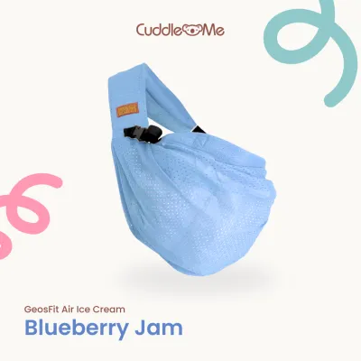 CuddleMe Gendongan Bayi Geos Fit Air Gendongan Ringsling Instant M-shape