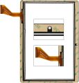 New for 10.1" Dragon Touch K10 Tablet Screen Replacement Camera Hole 12CM Touchscreen Panel Digitizer Parts Kits with Adhedive Tape + Repair Tools (Not LCD Display) (Black). 